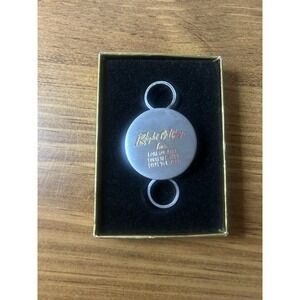 Vintage Zippo Key Holder Original Box 'Right O Way' Advertisement Silver Toned